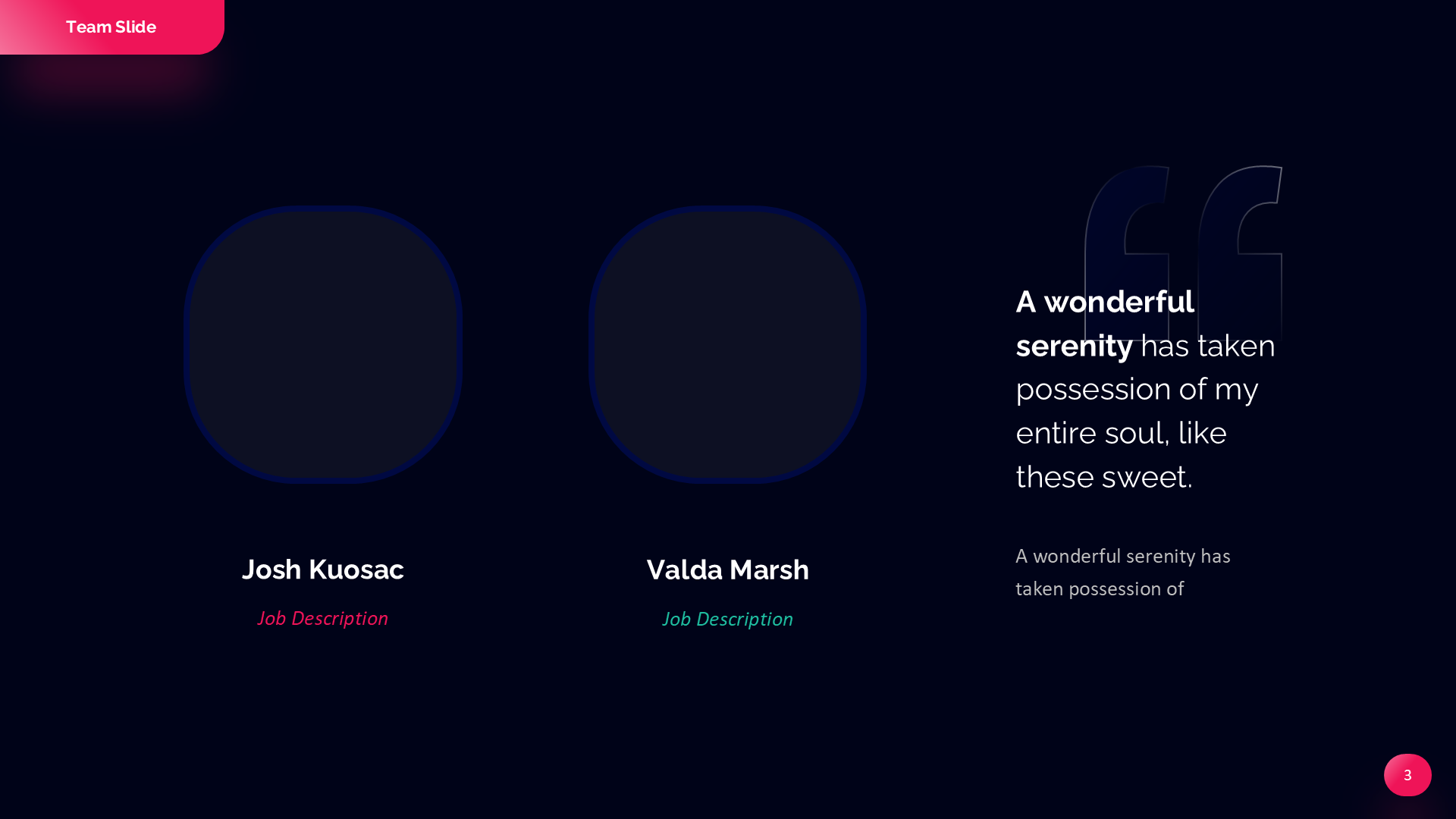 Team Slide Dark slide 3